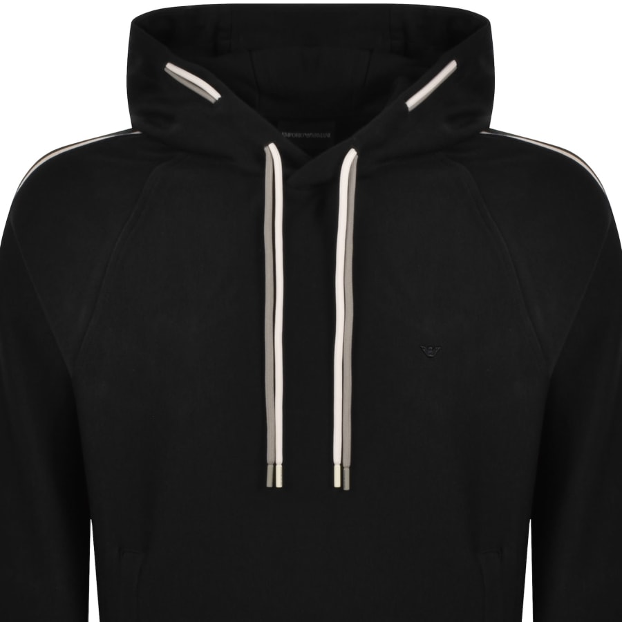 Emporio Armani Logo Hoodie Black